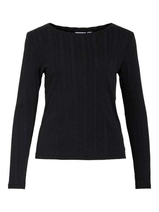 VIKASSIE L/S POINTELLE TOP