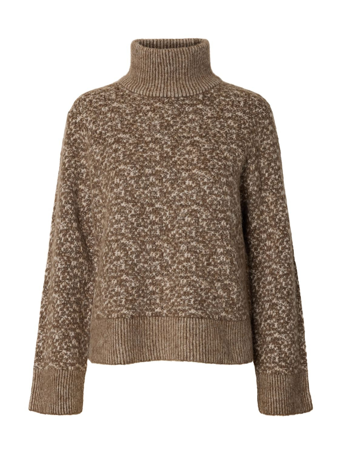 Slwlulu Duo Ls Knit High Neck Noos