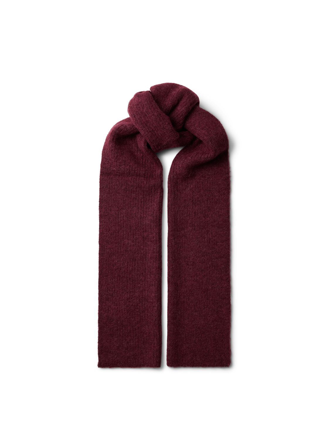Slwlulu Wool Blend Narrow Knit Scarf