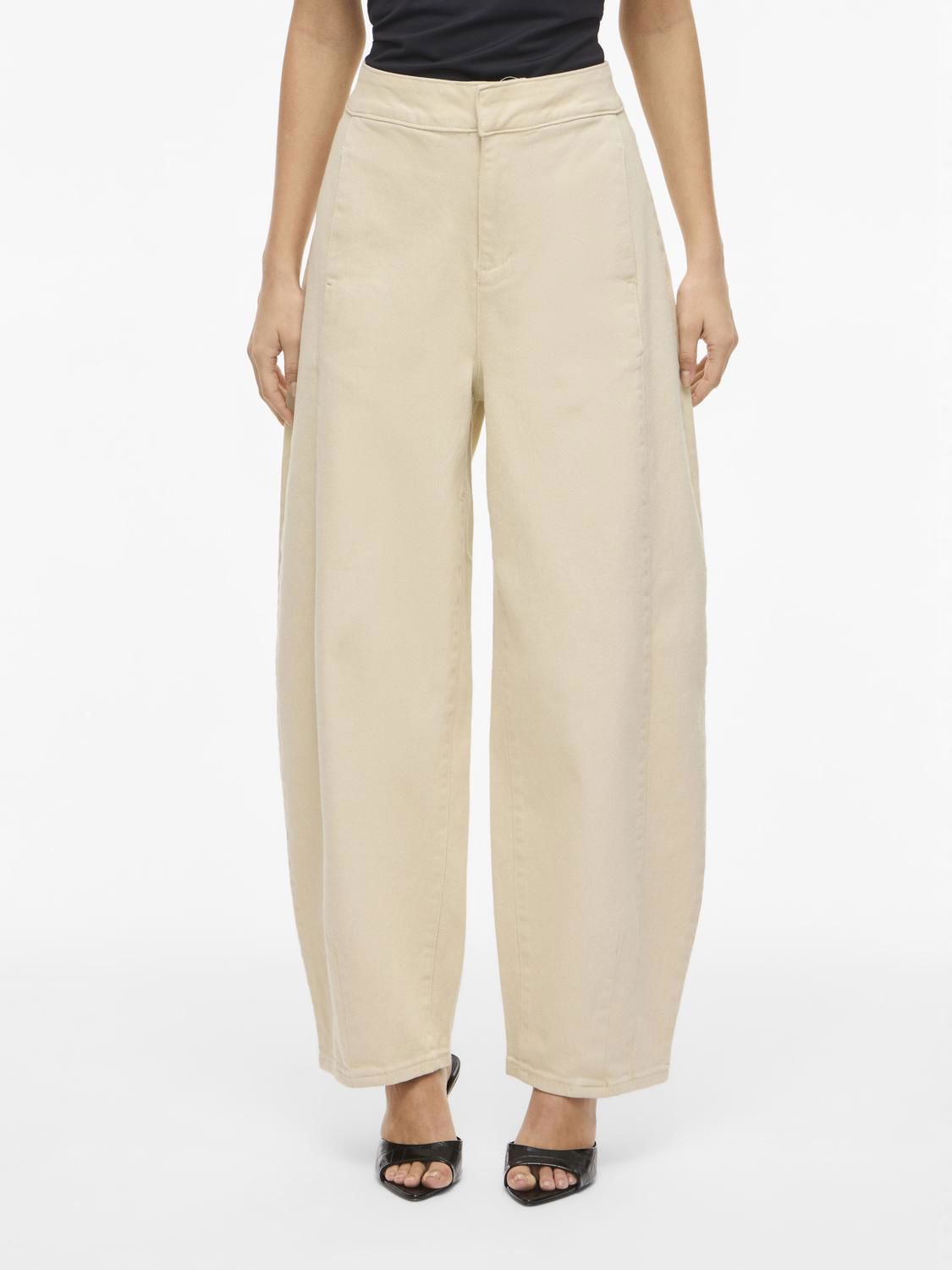 Vichia Hw Barrel Jeans