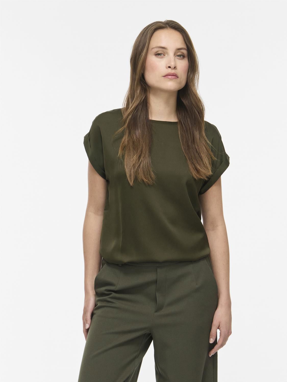 Viellette S/s Satin Top - Noos