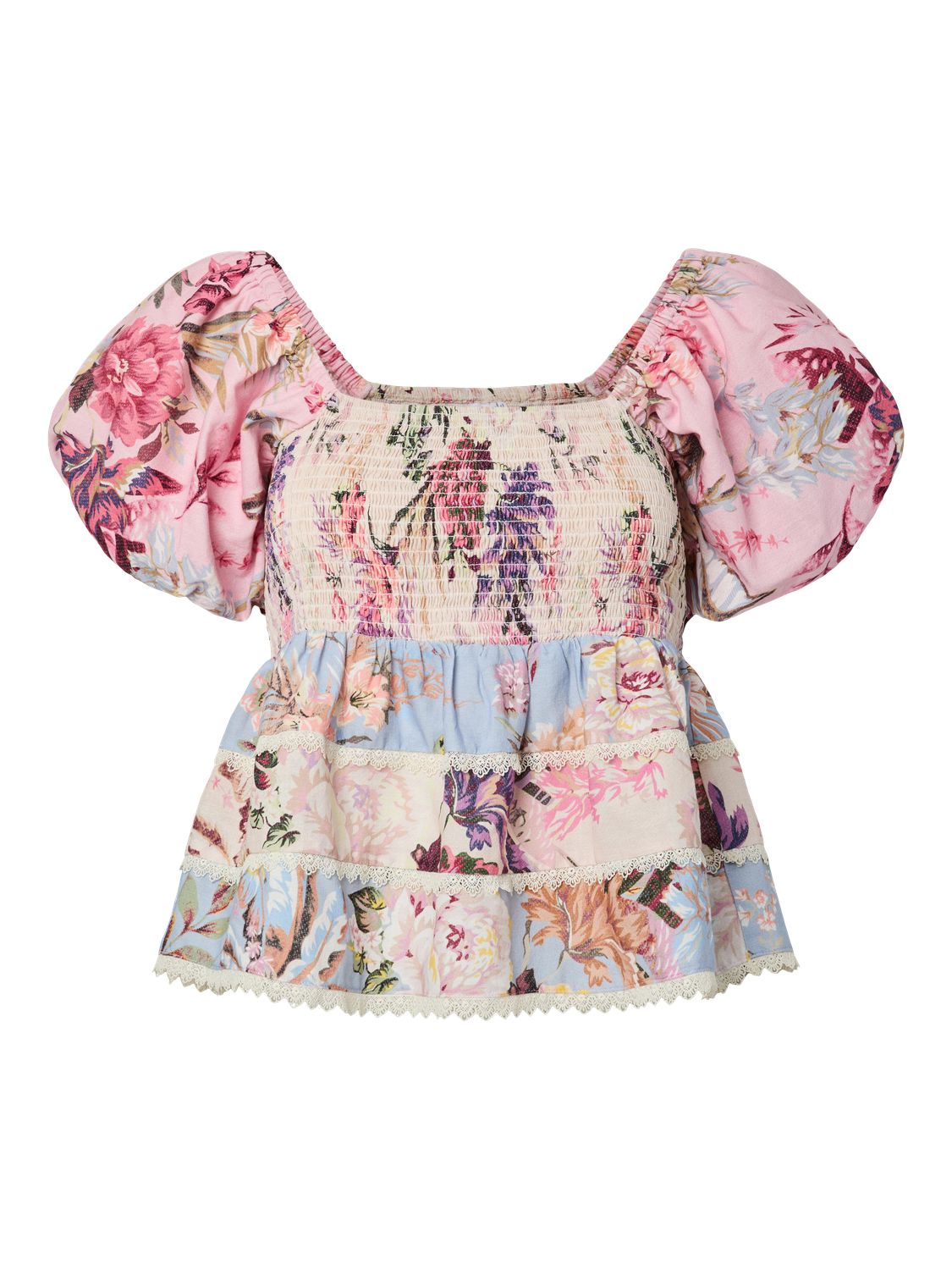 Yasmessa Ss Smock Top - Fest S.
