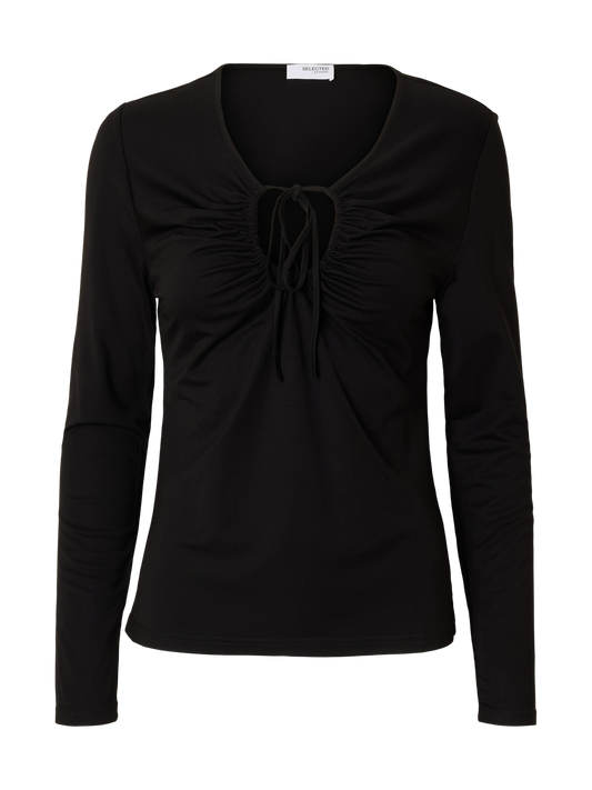 Slfslim Mia Ls Tie Top
