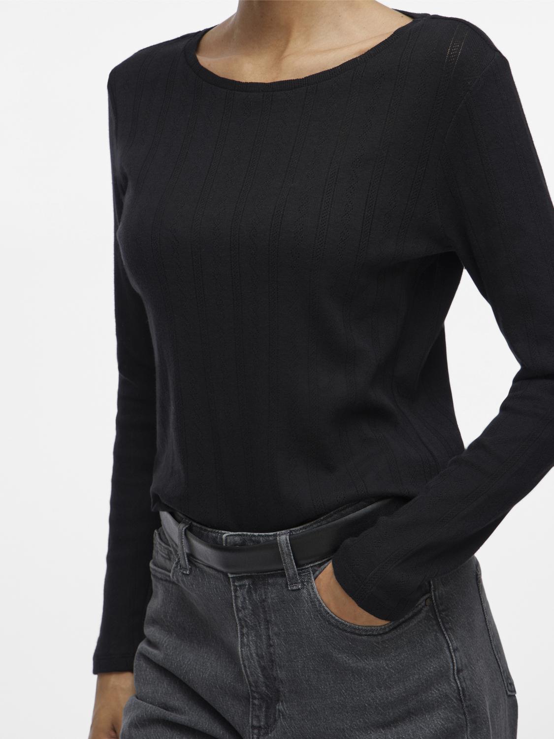 VIKASSIE L/S POINTELLE TOP