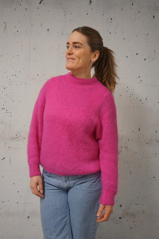 Alpaca genser m/hals