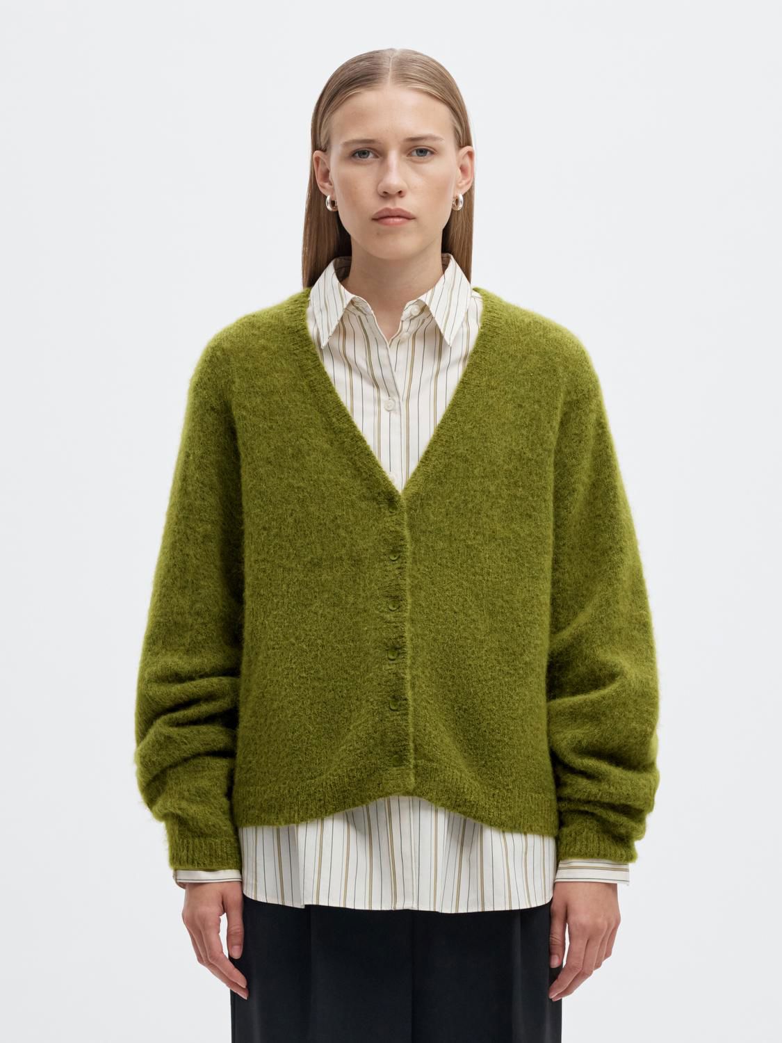 Slwlulu Brushed V-Neck Cardigan Noos