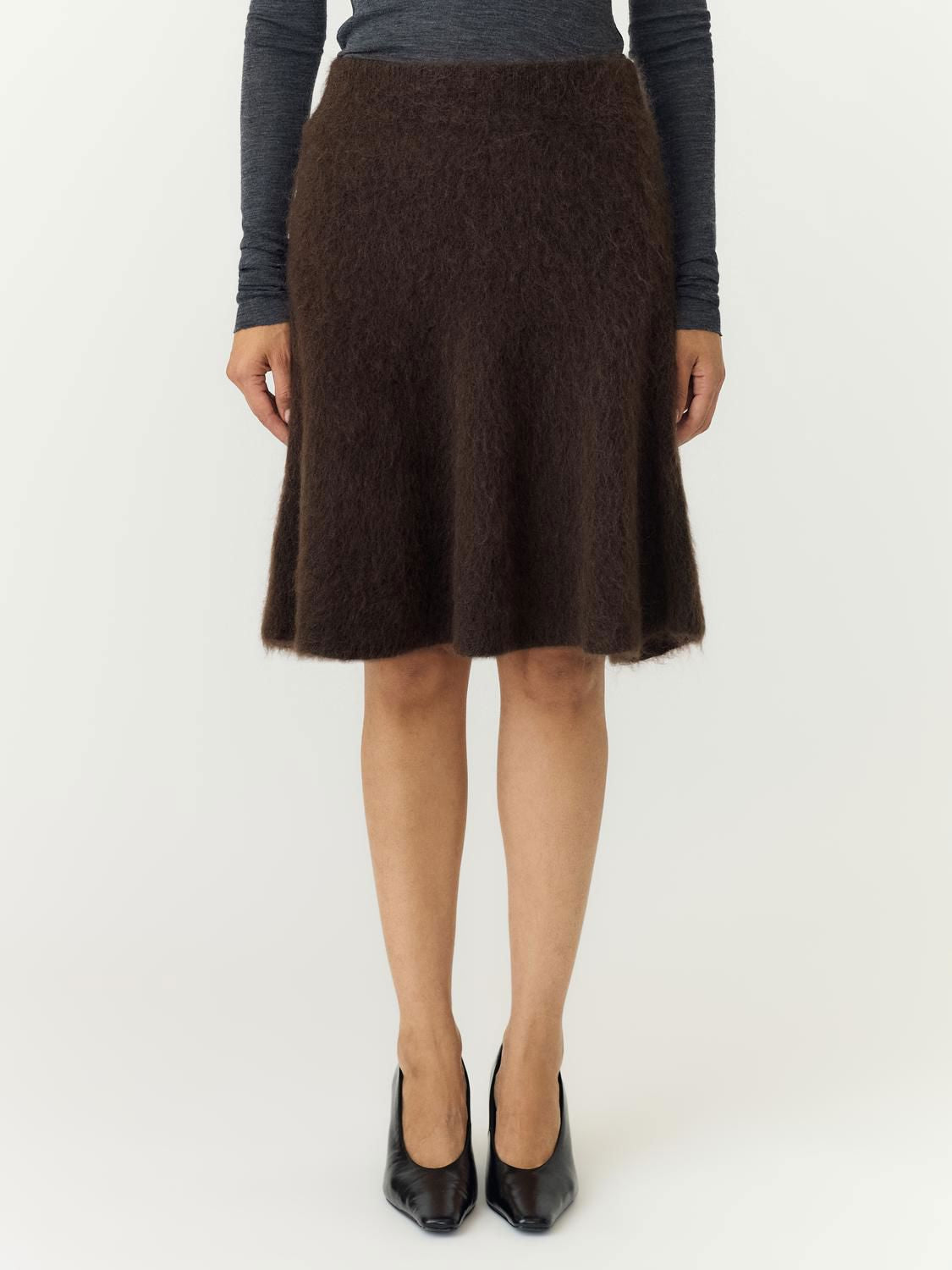 Yastilde Hw Mohair Blend Knit Skirt Noos