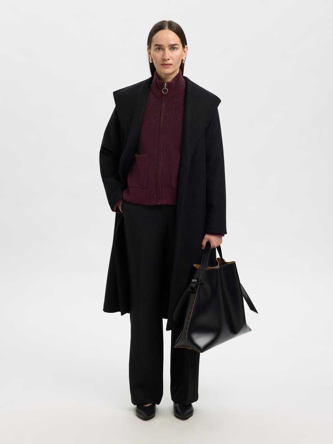 Slfsia Ras Ls Knit Zipper Cardigan Noos
