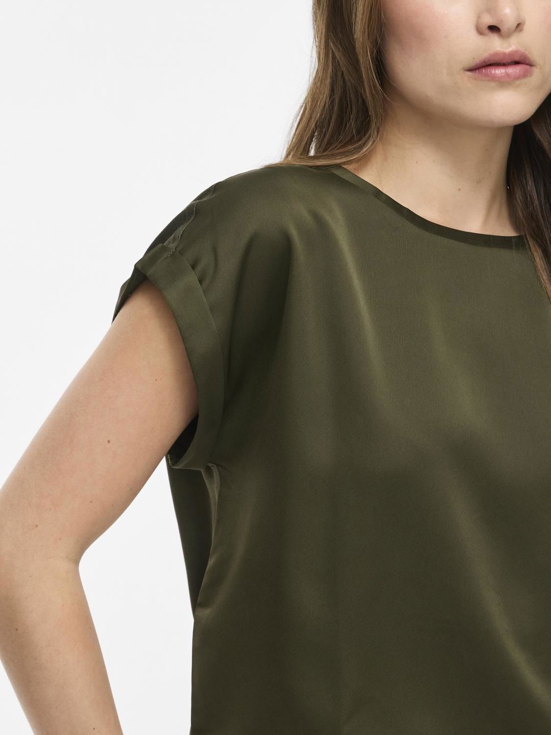Viellette S/s Satin Top - Noos