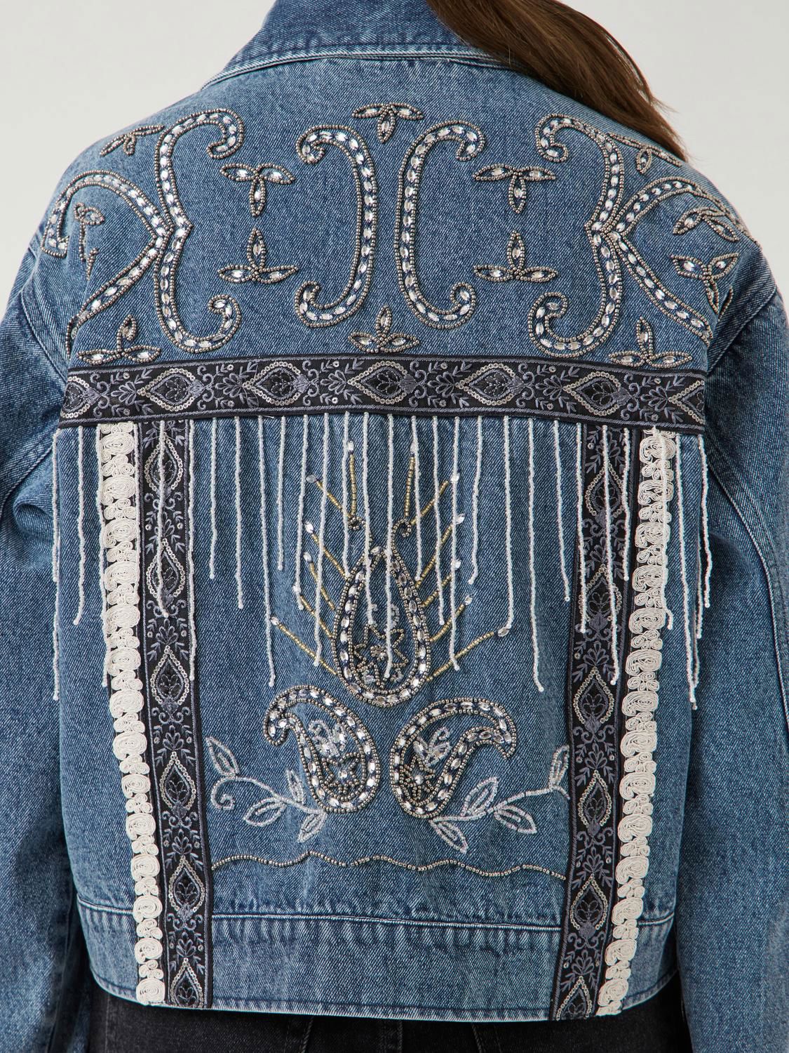 Yasvision Ls Denim Emb Jacket - Fest