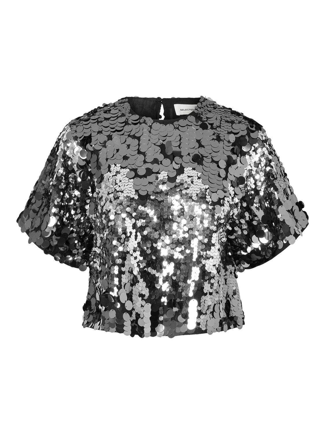 Slftana 3/4 sequins top