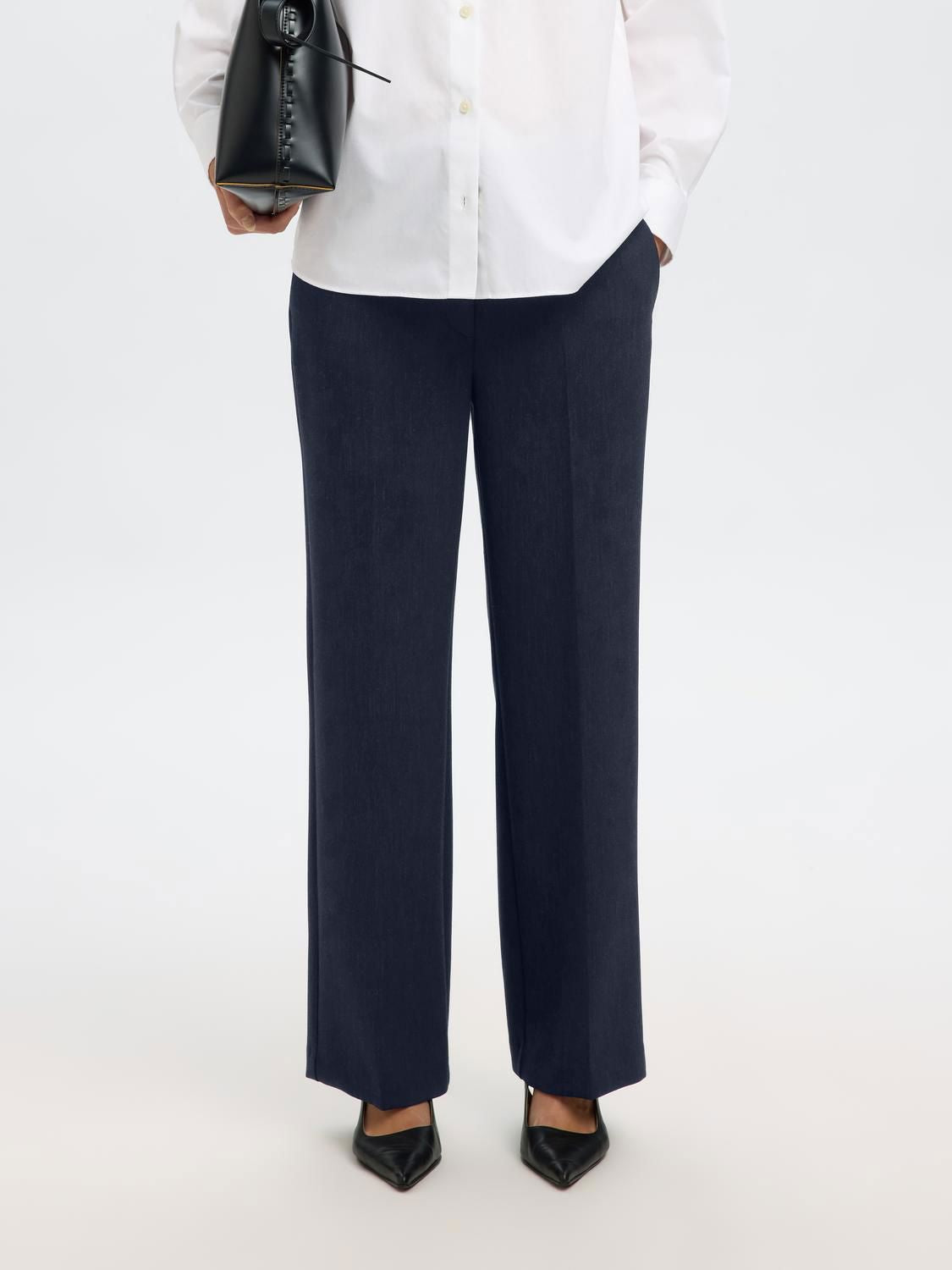 Slwrita Mw Wide Pant Dark Sap Mel Noos