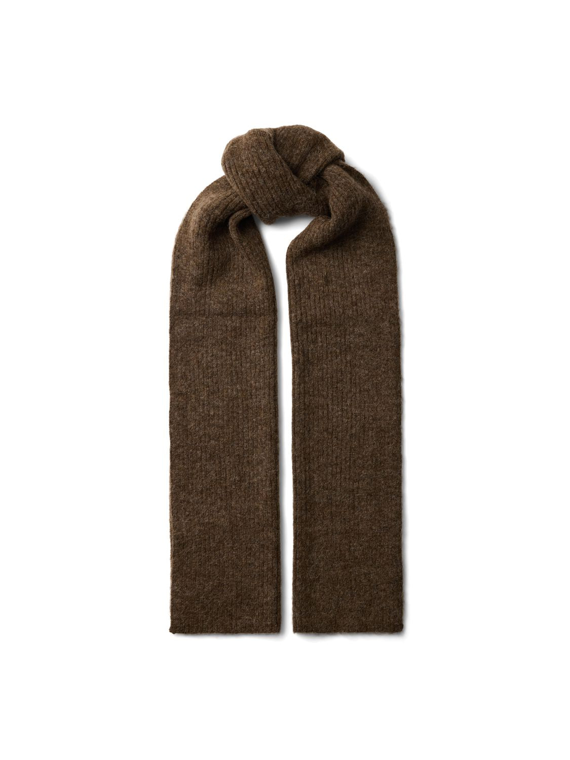 Slwlulu Wool Blend Narrow Knit Scarf