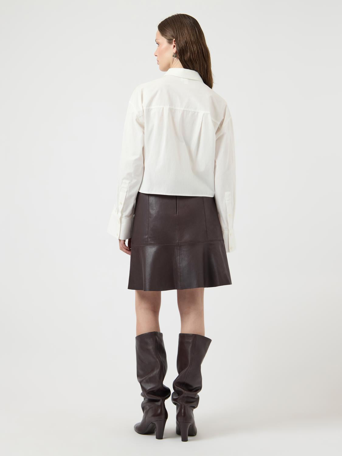 Yascolly Mw Naplon Leather Skirt Noos