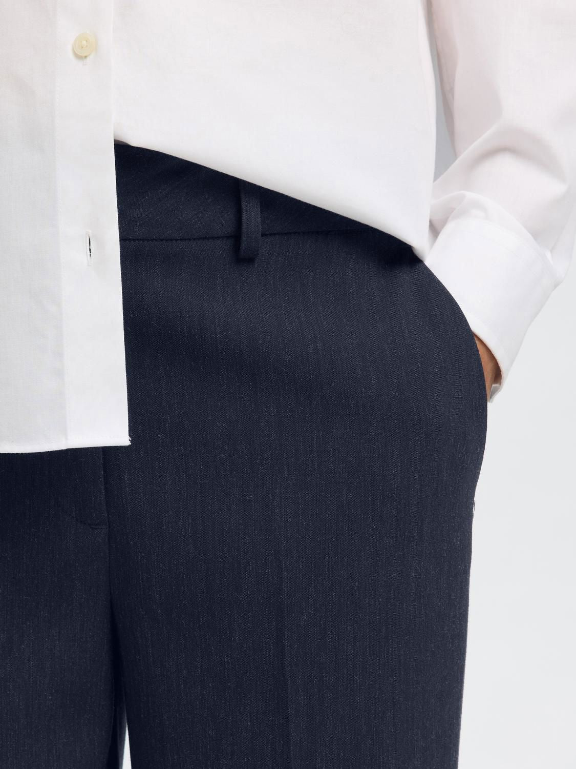 Slwrita Mw Wide Pant Dark Sap Mel Noos