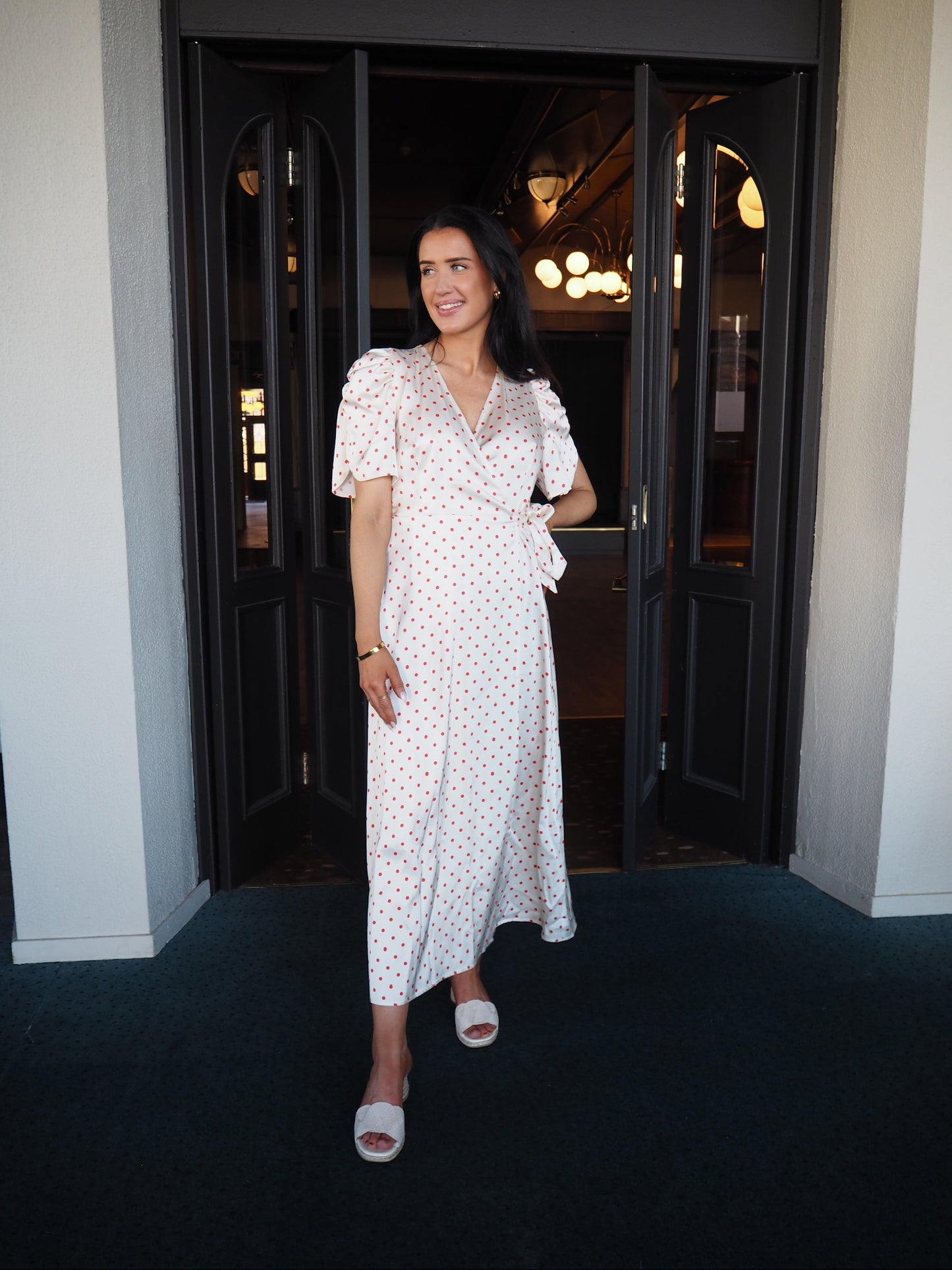 Cambriacc Dot Wrap Dress