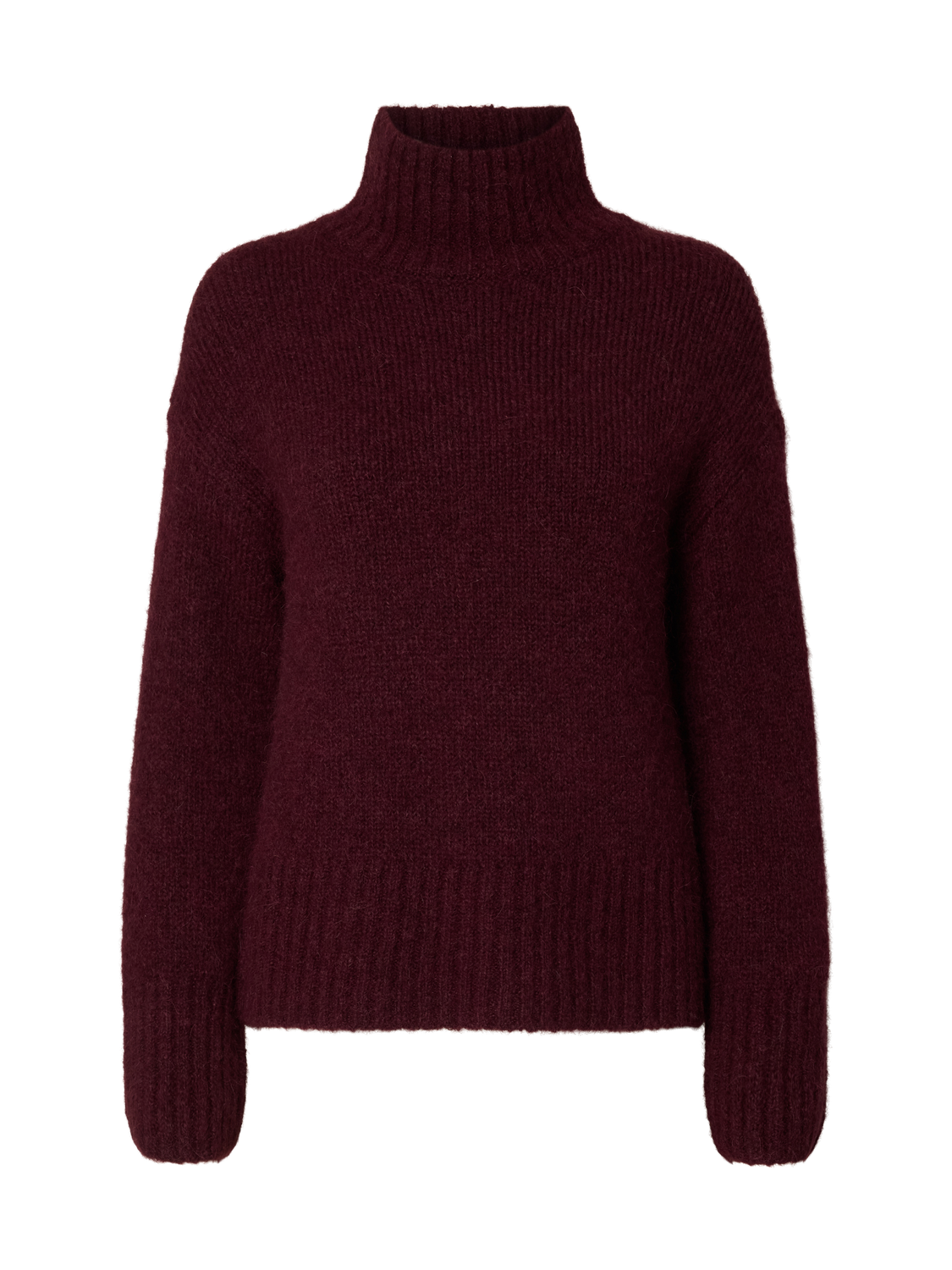 Slfgabriella Ls Knit High Neck Noos