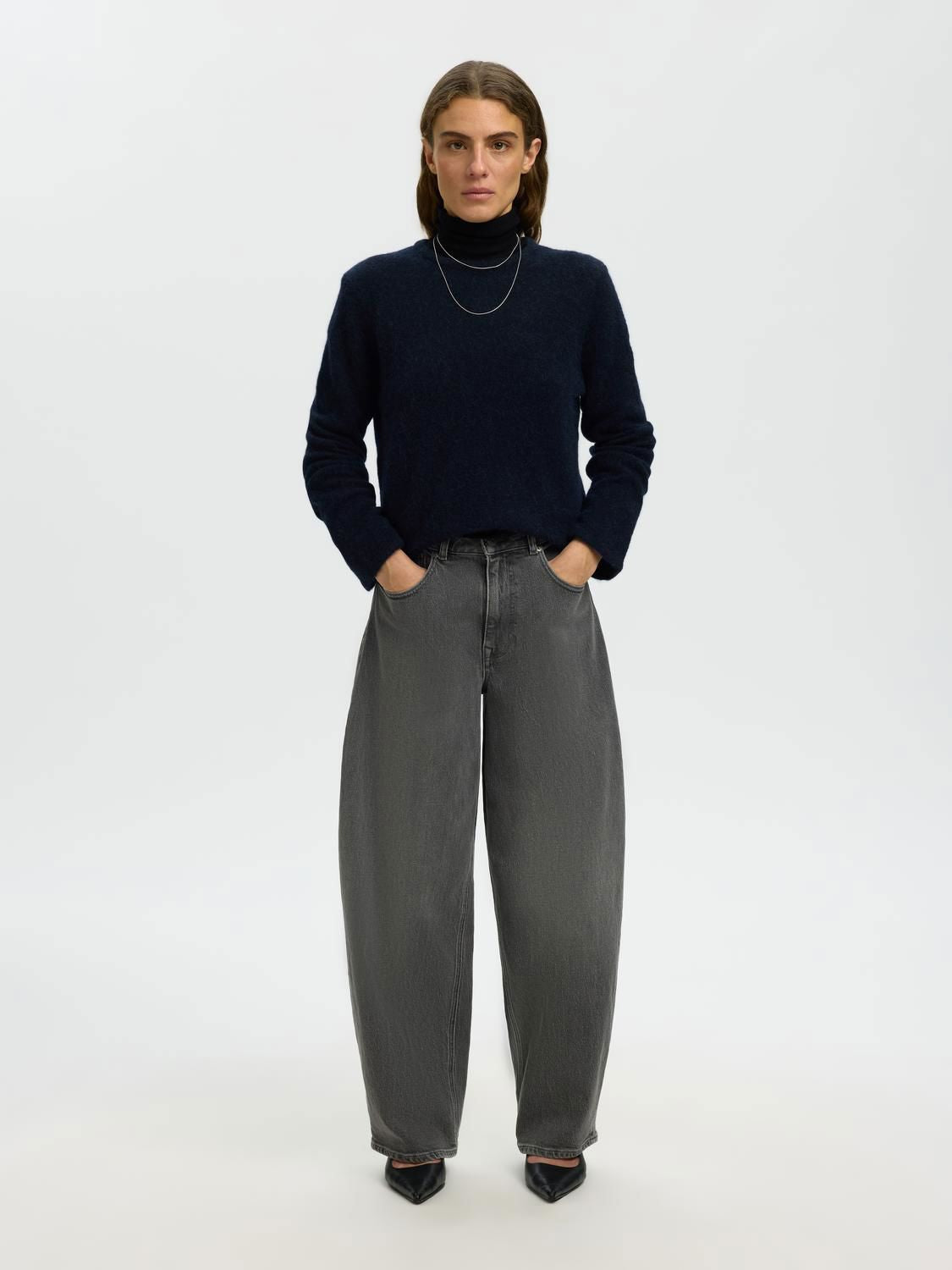 Slwlulu New Ls Knit O-Neck Noos
