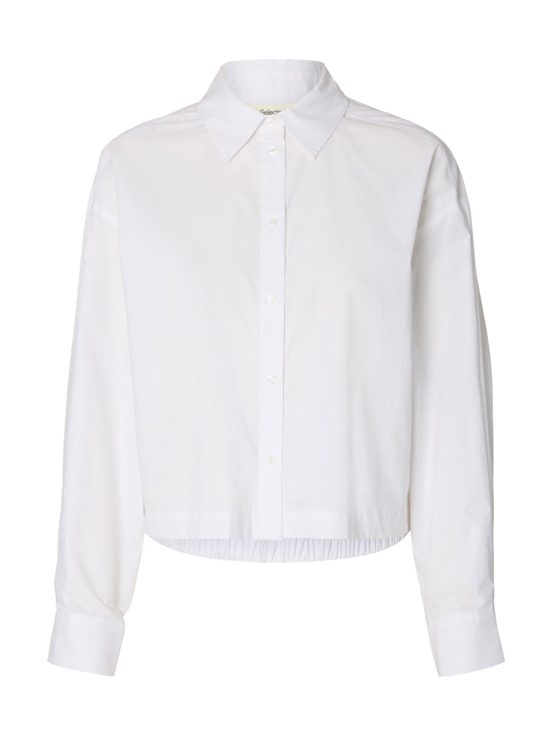 Slfdelia Relaxed Ls Cropped Shirt B
