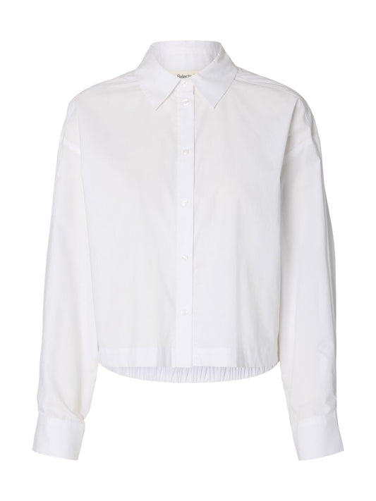 Slfdelia Relaxed Ls Cropped Shirt B