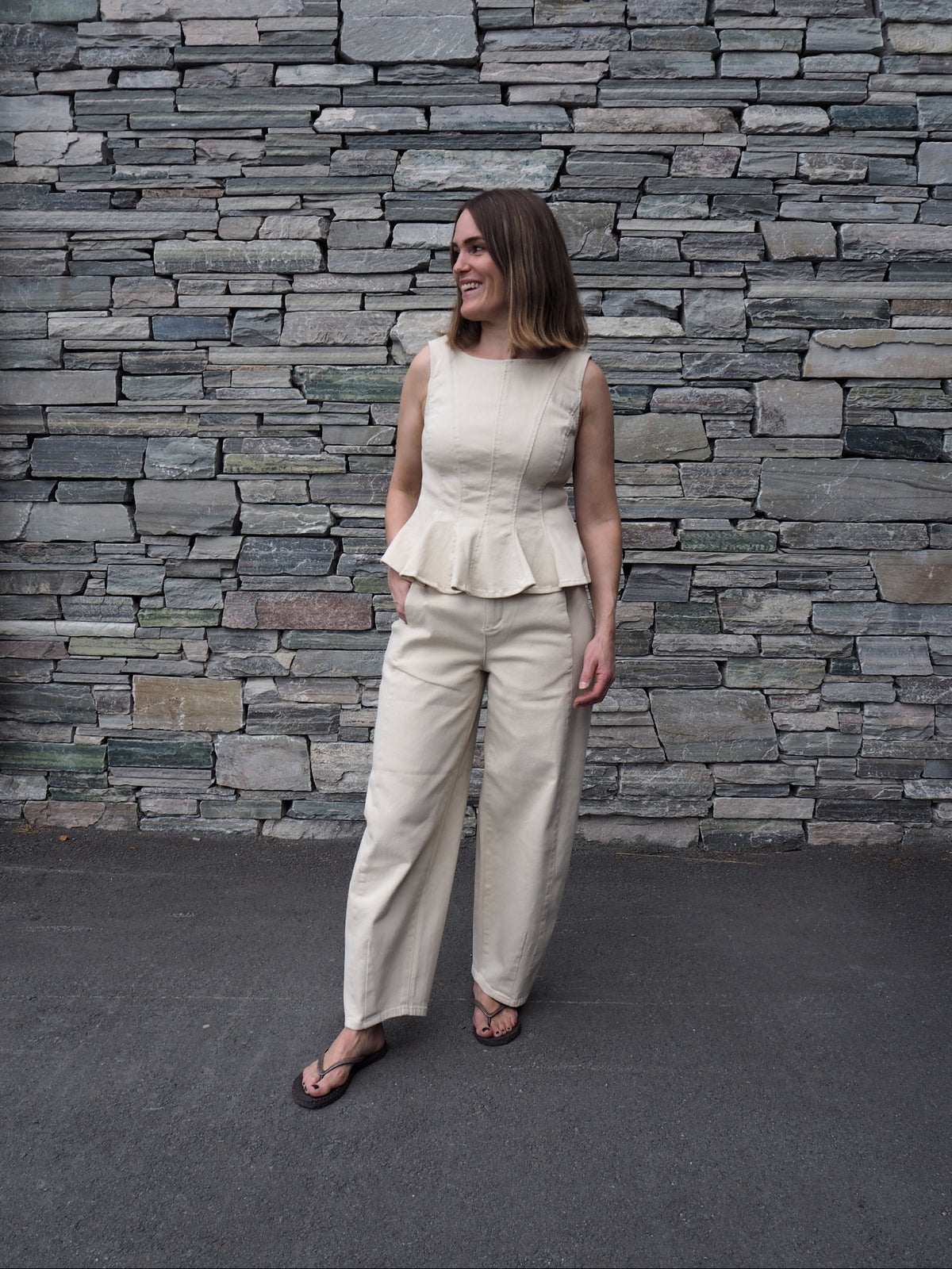 Vichia Hw Barrel Jeans