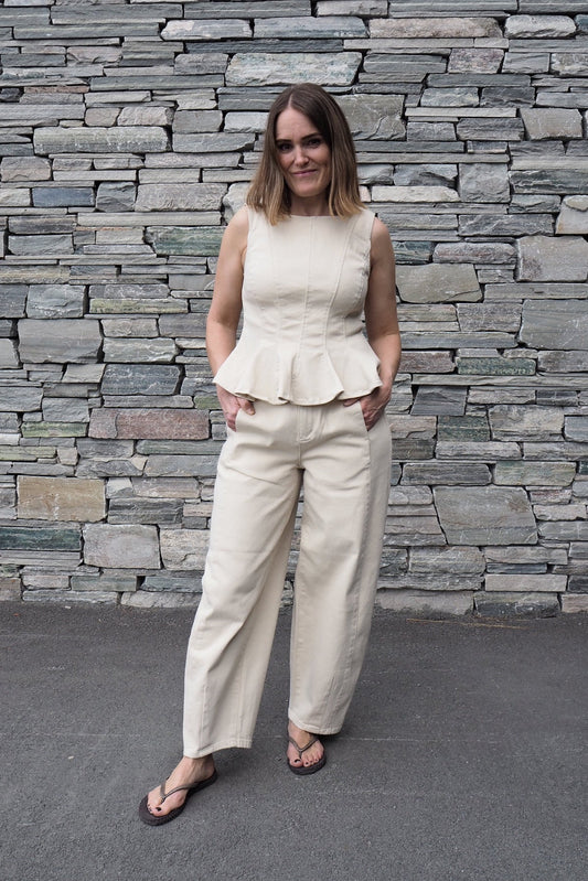 Vichia Hw Barrel Jeans