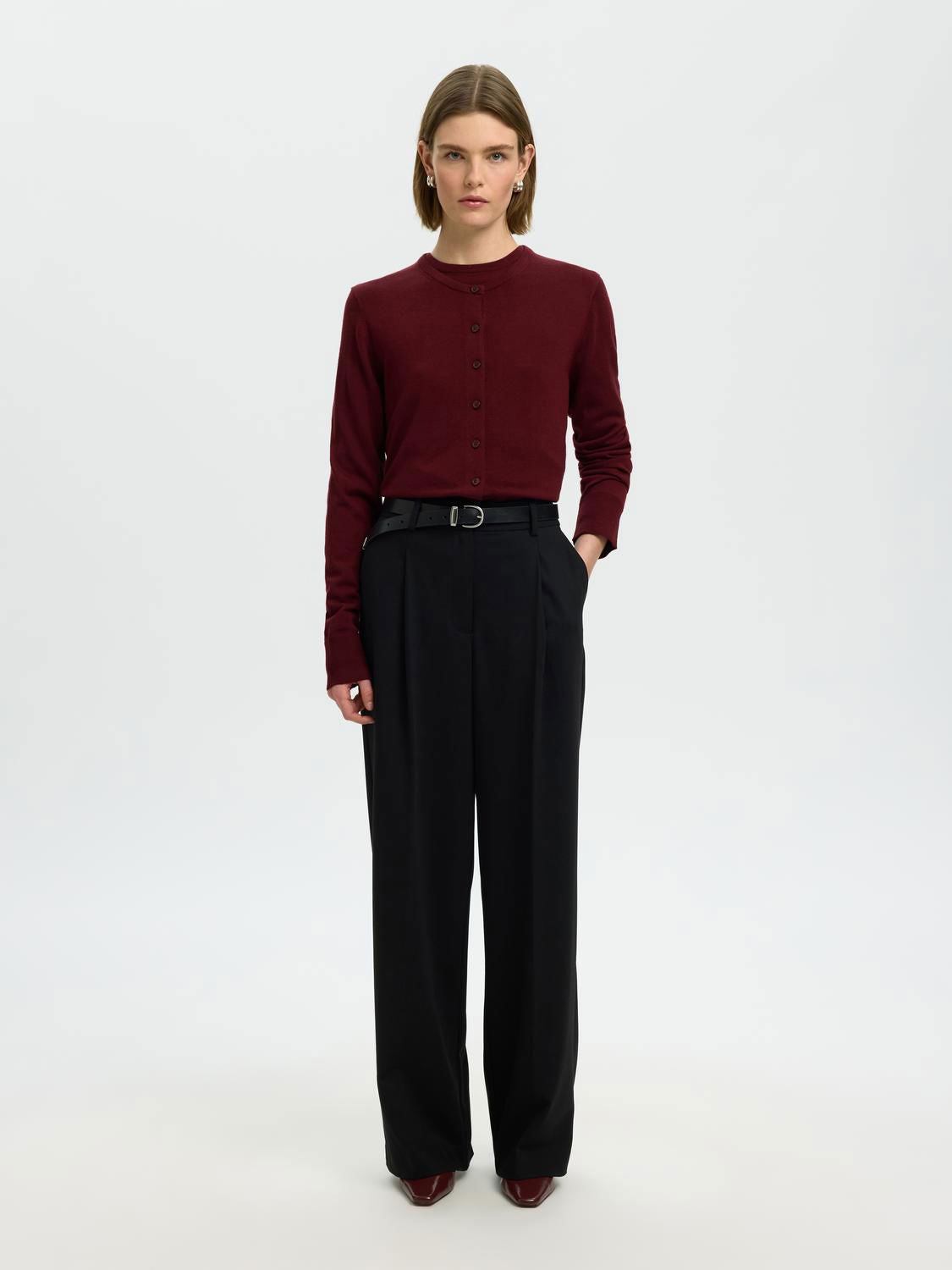 Slwthea Ls Knit Merino Cardigan Noos