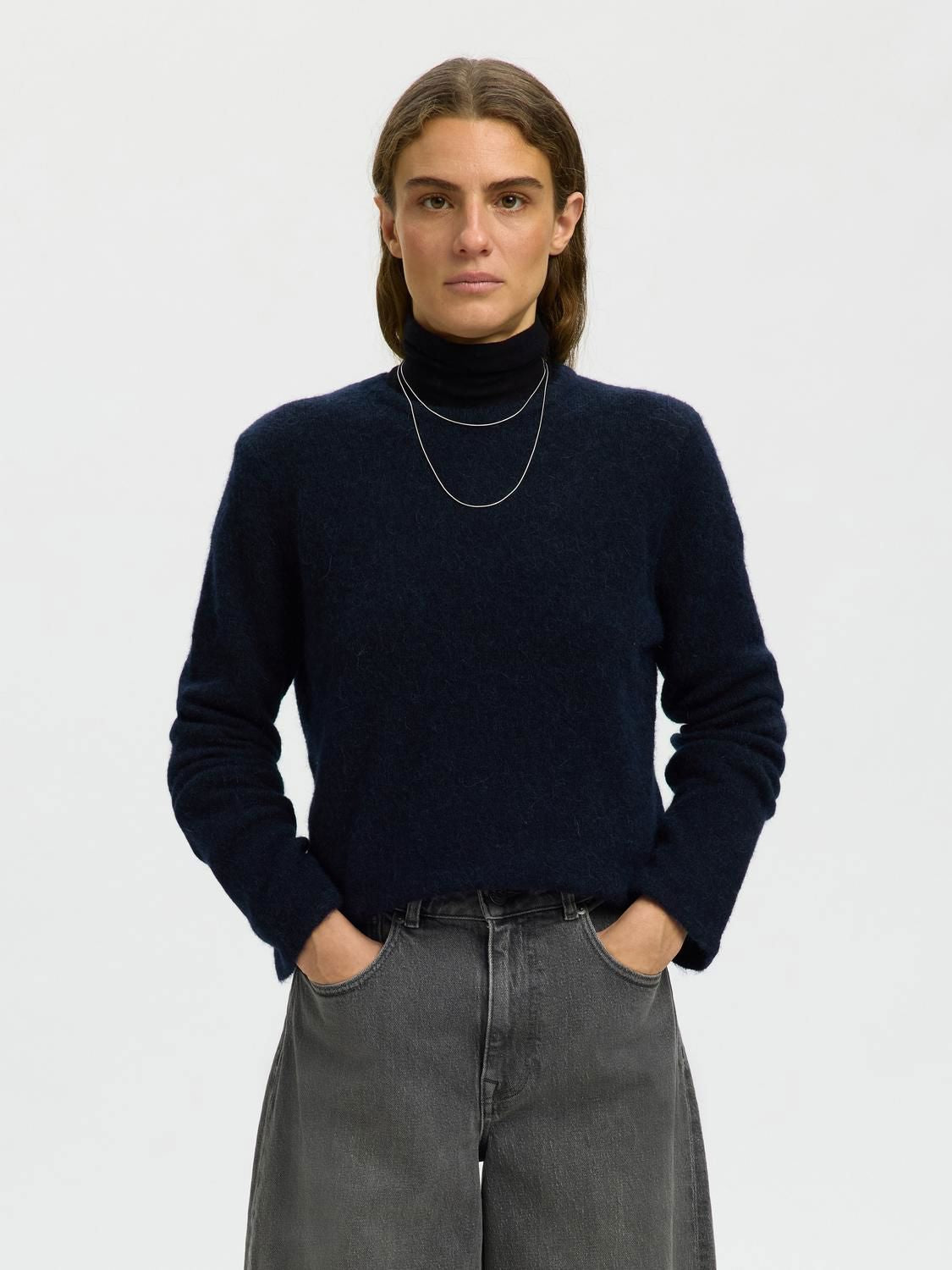 Slwlulu New Ls Knit O-Neck Noos