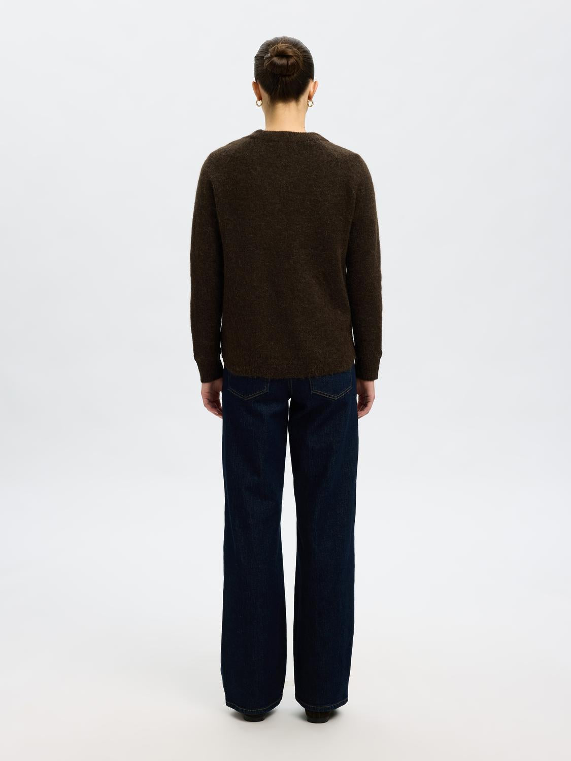 Slflulu Ls Knit O-Neck Noos