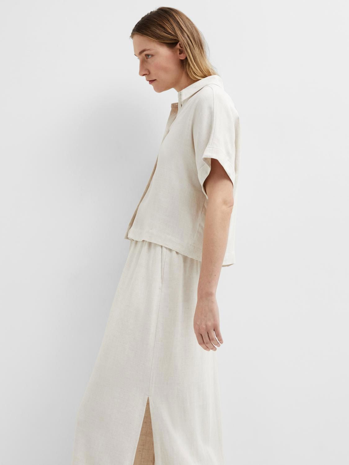 Slwviva Ss Cropped Sun Shirt Noos