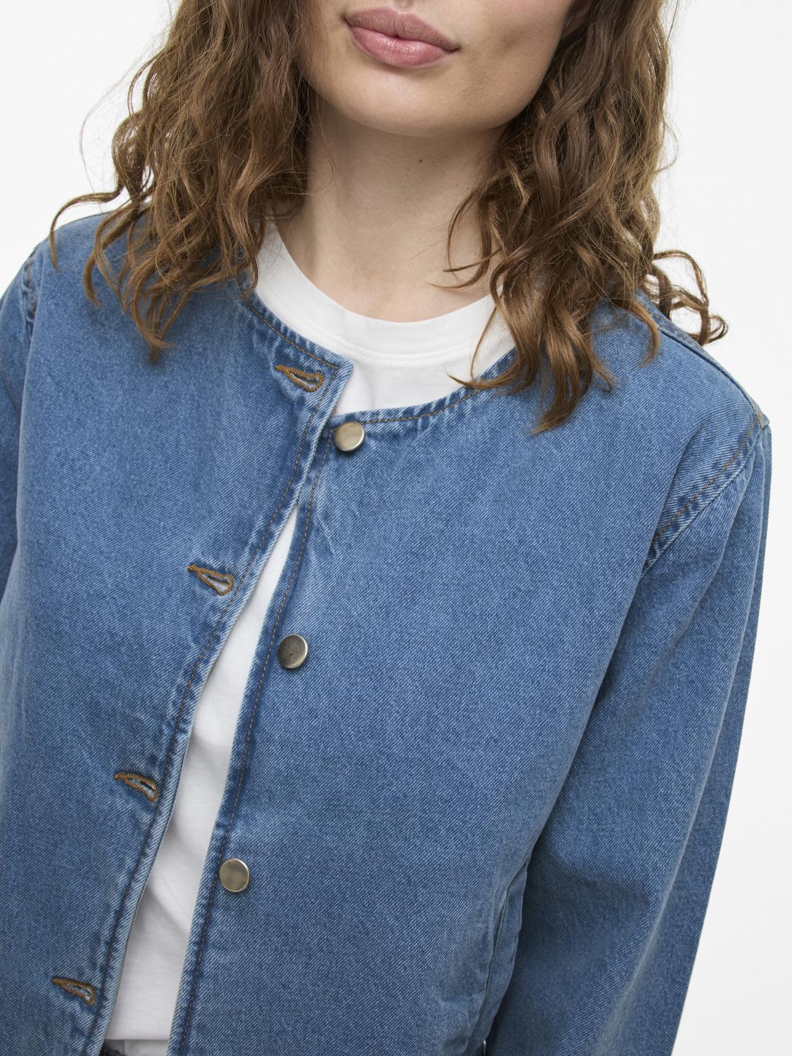 Reba Long Sleve O-neck denim jakke
