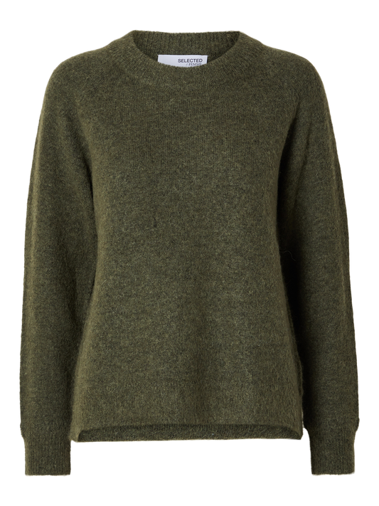 Slflulu ls knit o-neck