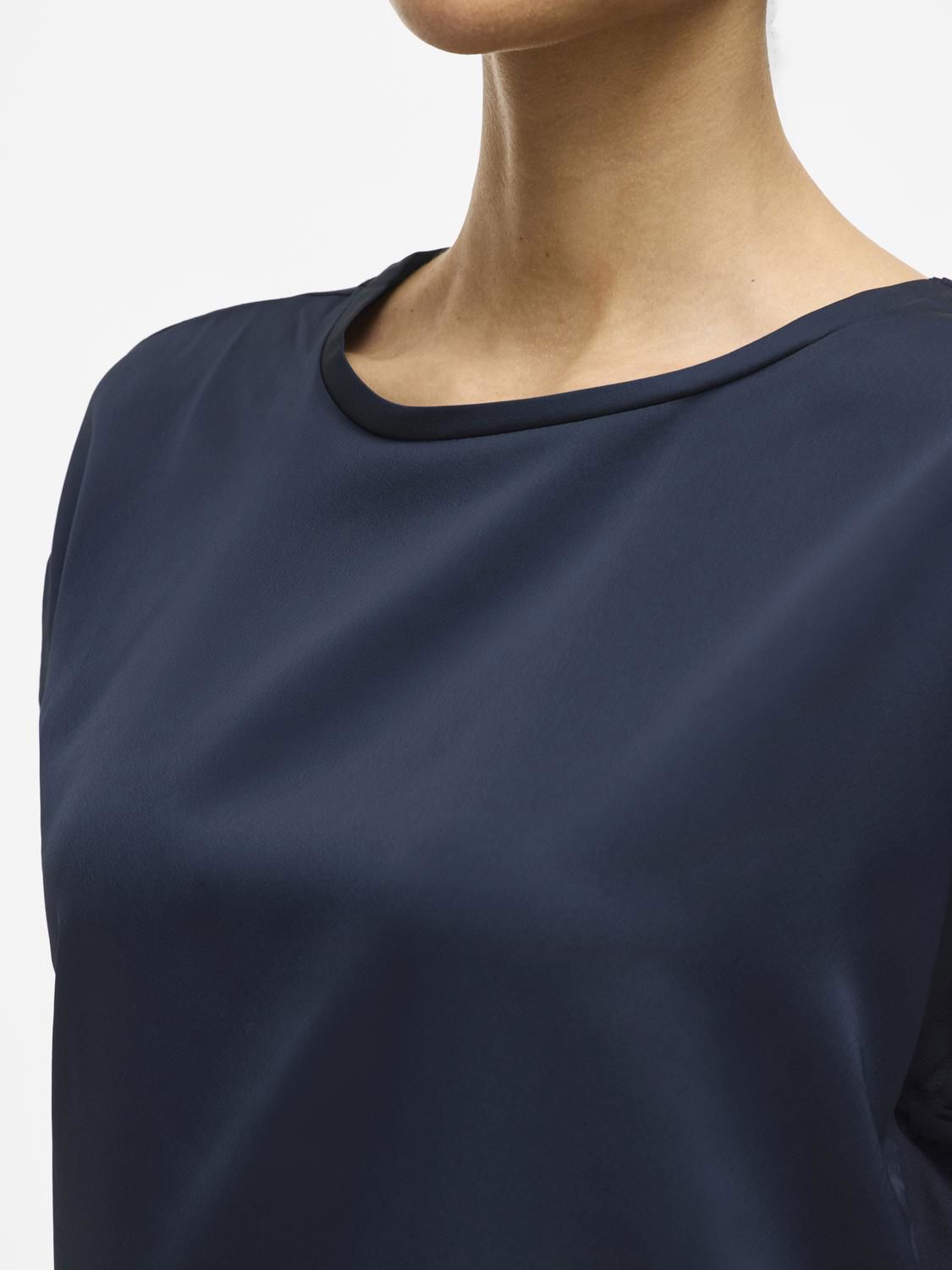 Viellette S/s Satin Top - Noos