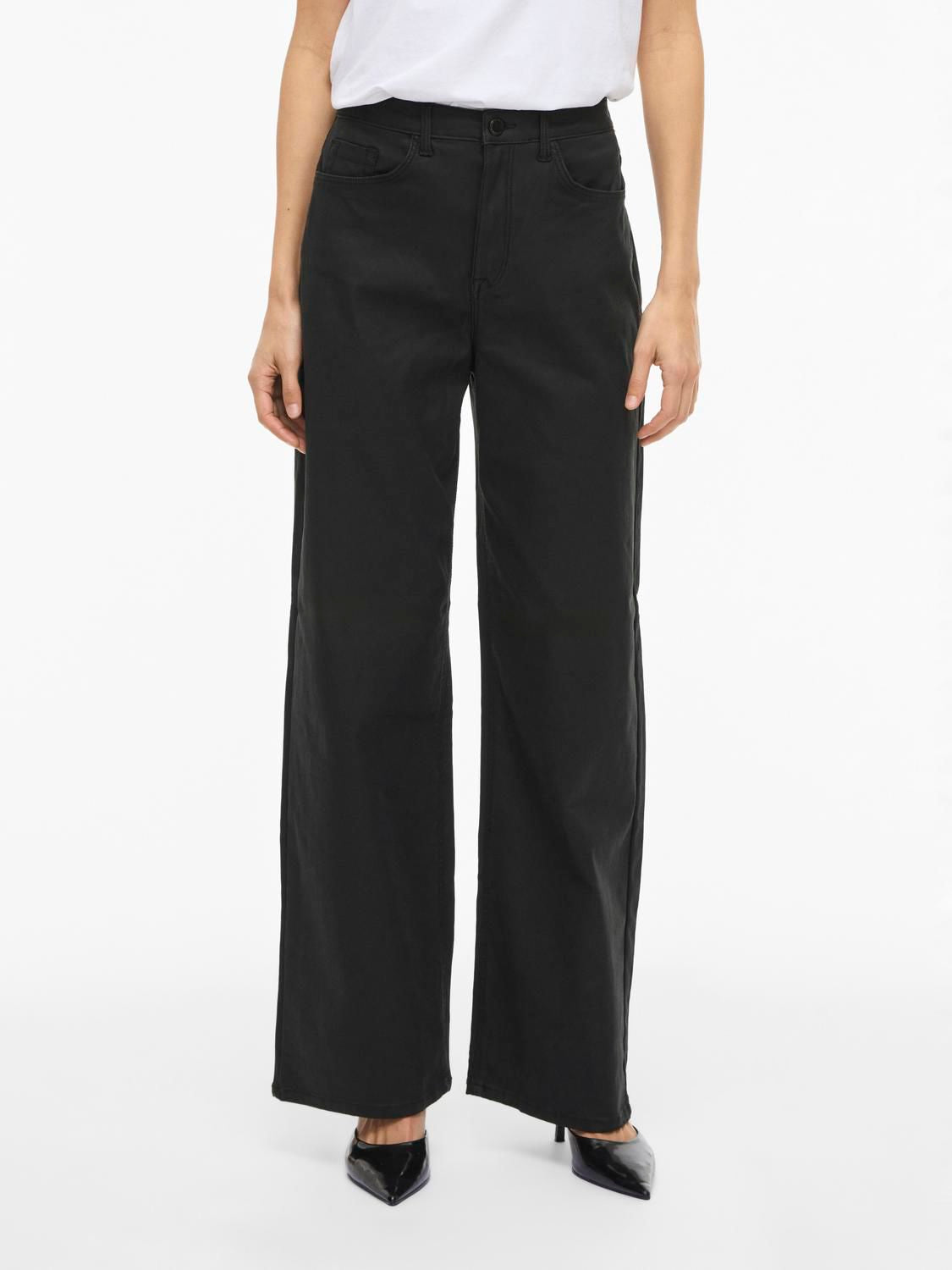Vifreya Hw Coated Wide Jeans/1