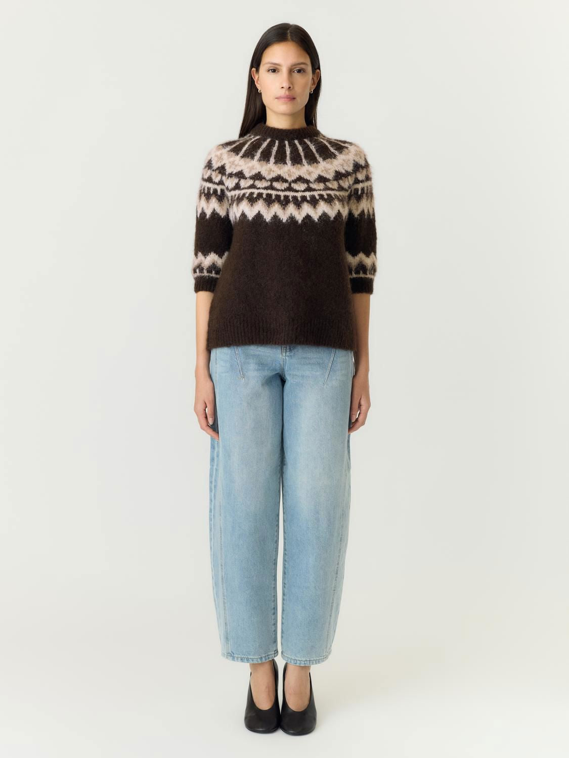 Yasdomina Ss Wool Blend Knit Pullover S.