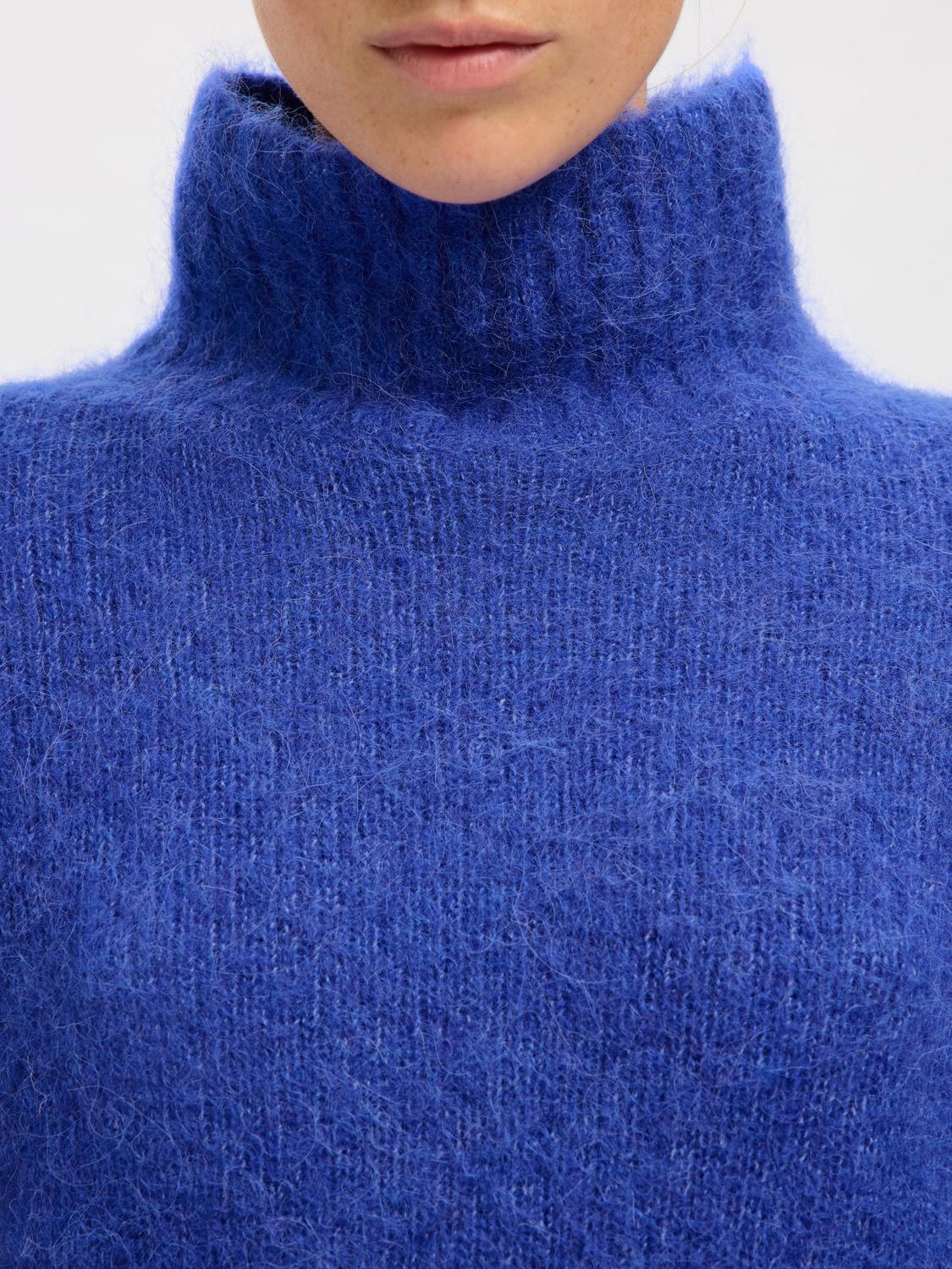 Slfgabriella Ls Knit High Neck Noos