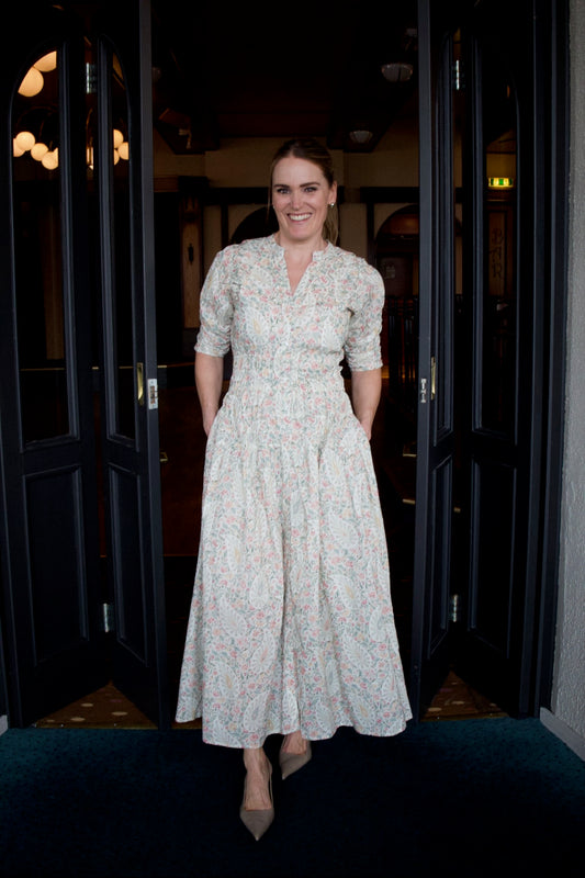 Fabienne Dress Pink Garden