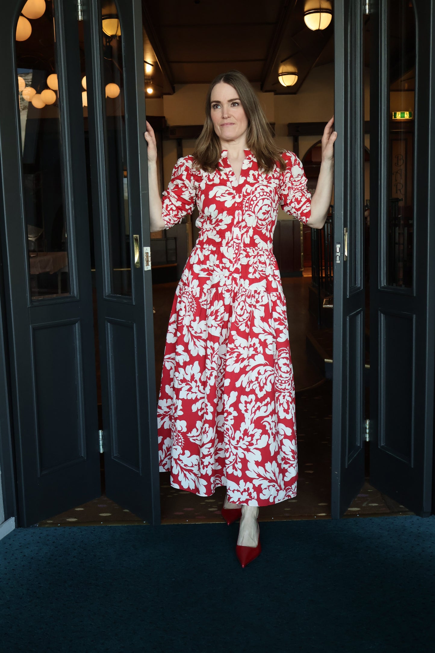 Fabienne Dress Rosso Fiore