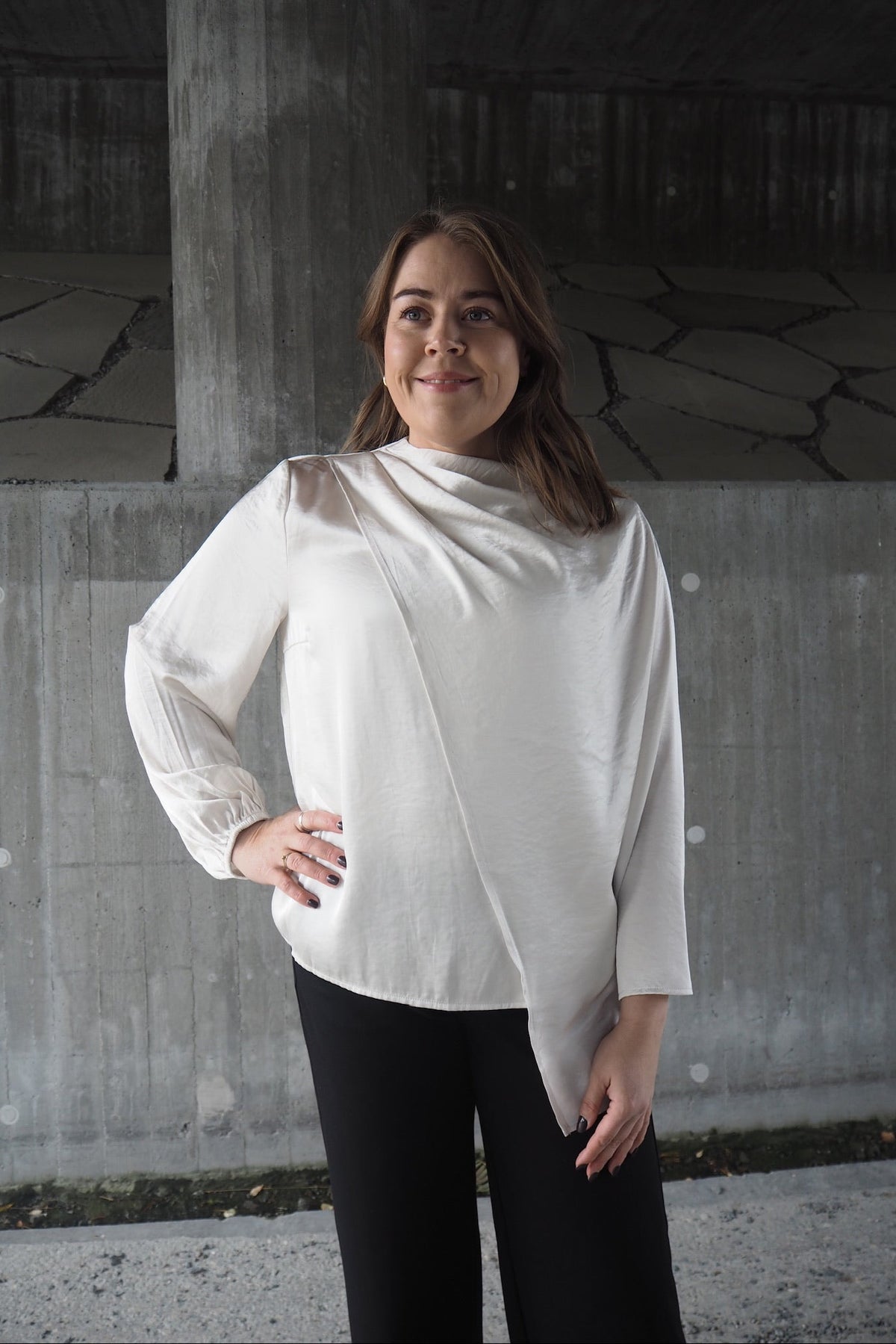 Iduncc Cape Ls Blouse