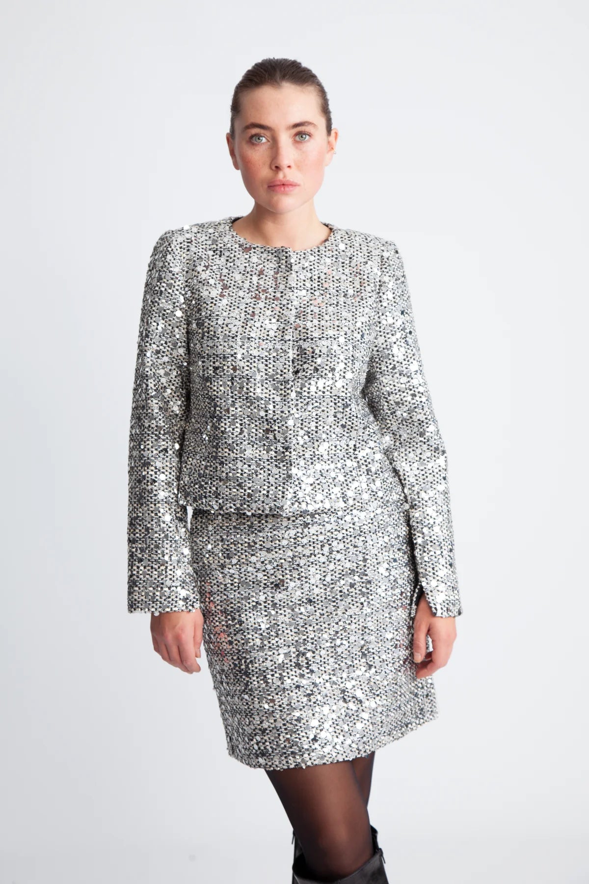 BoucleCC Sequin Cocktail Jacket
