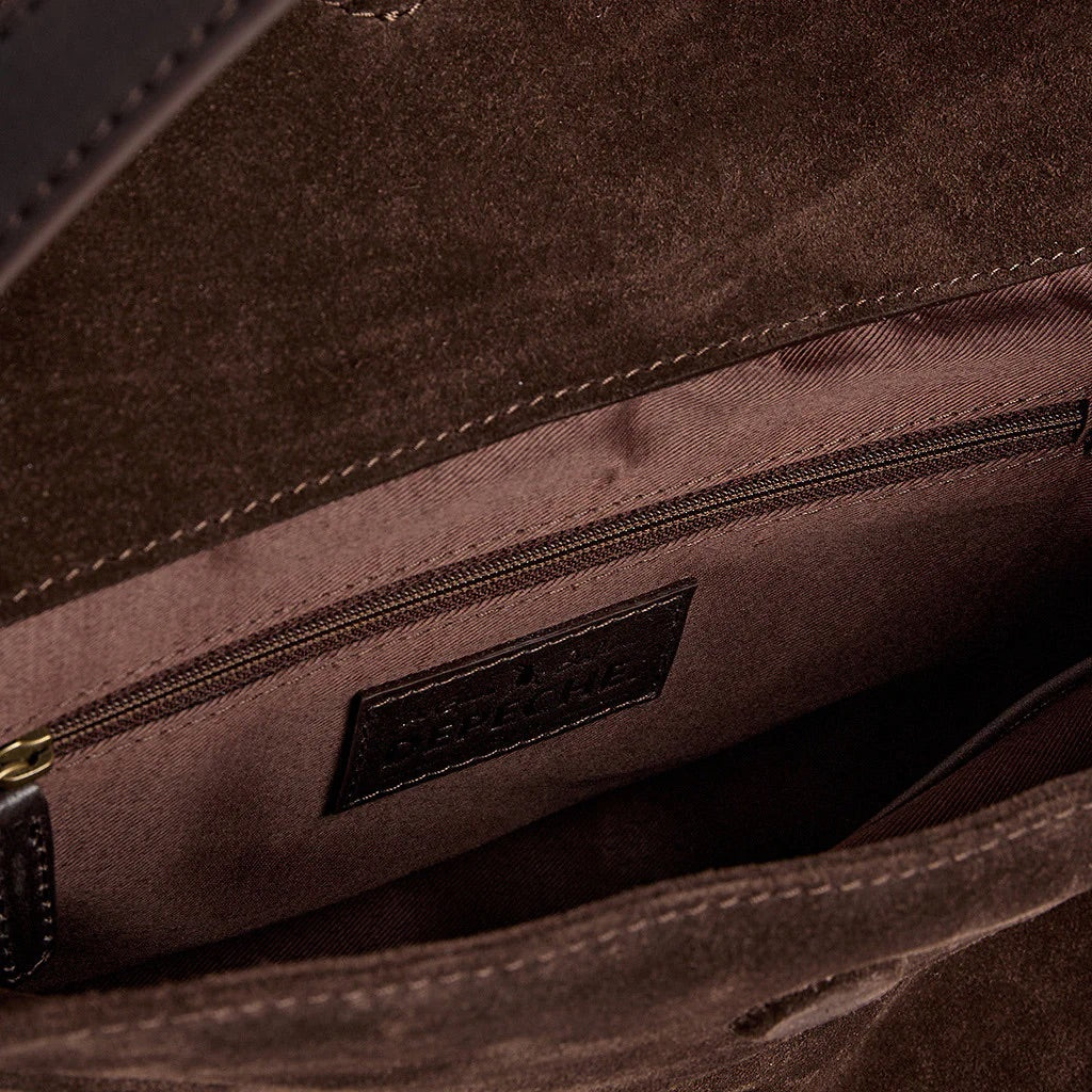 Exclusive suede crossbody bag