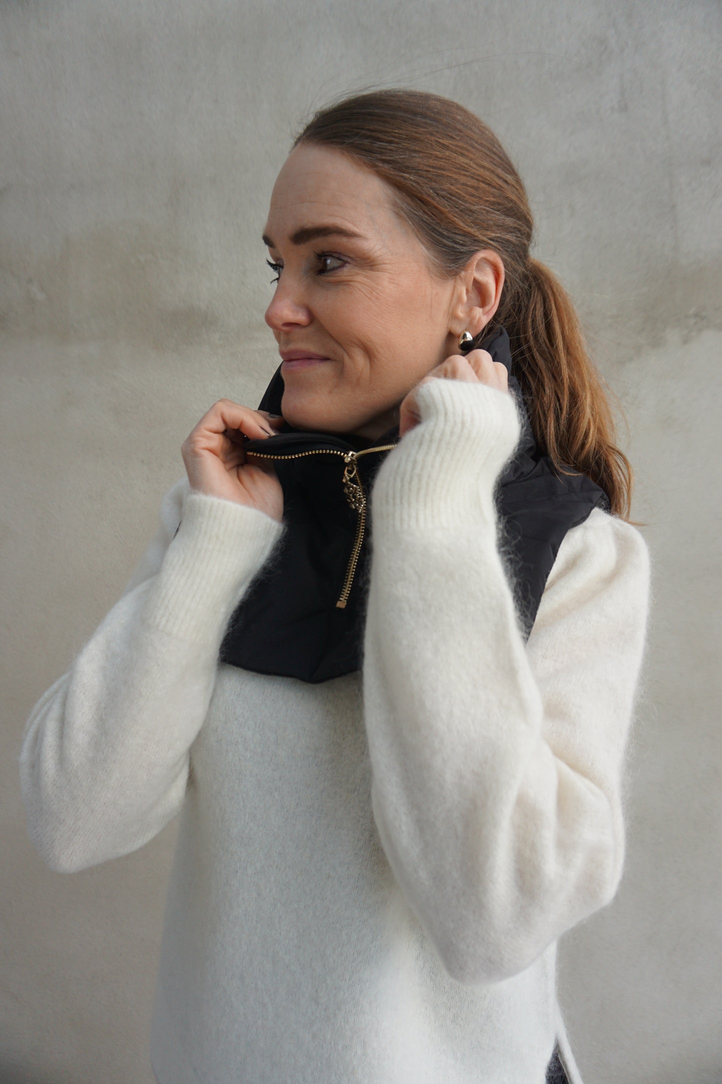 THOQ Hals dun/glidelås