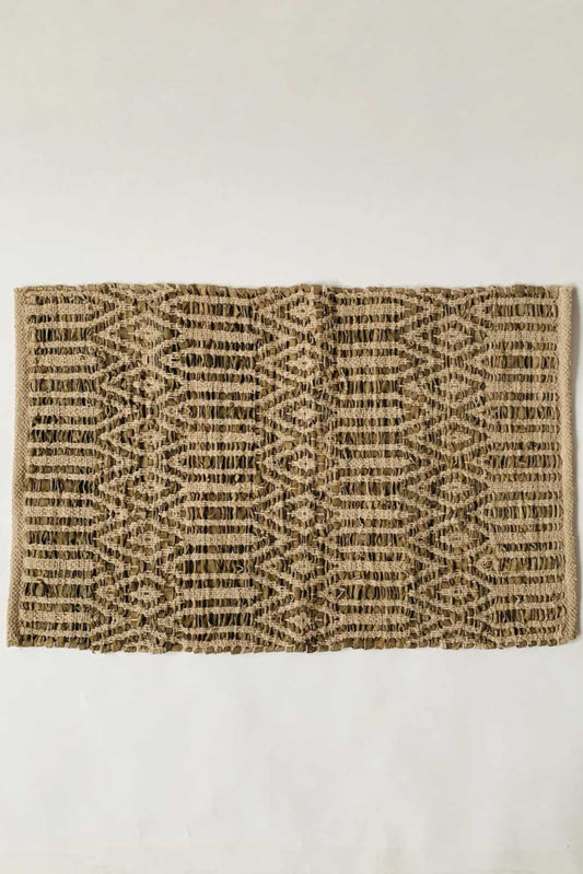 Dørmatte skinn 50*70cm mønstret grønn
