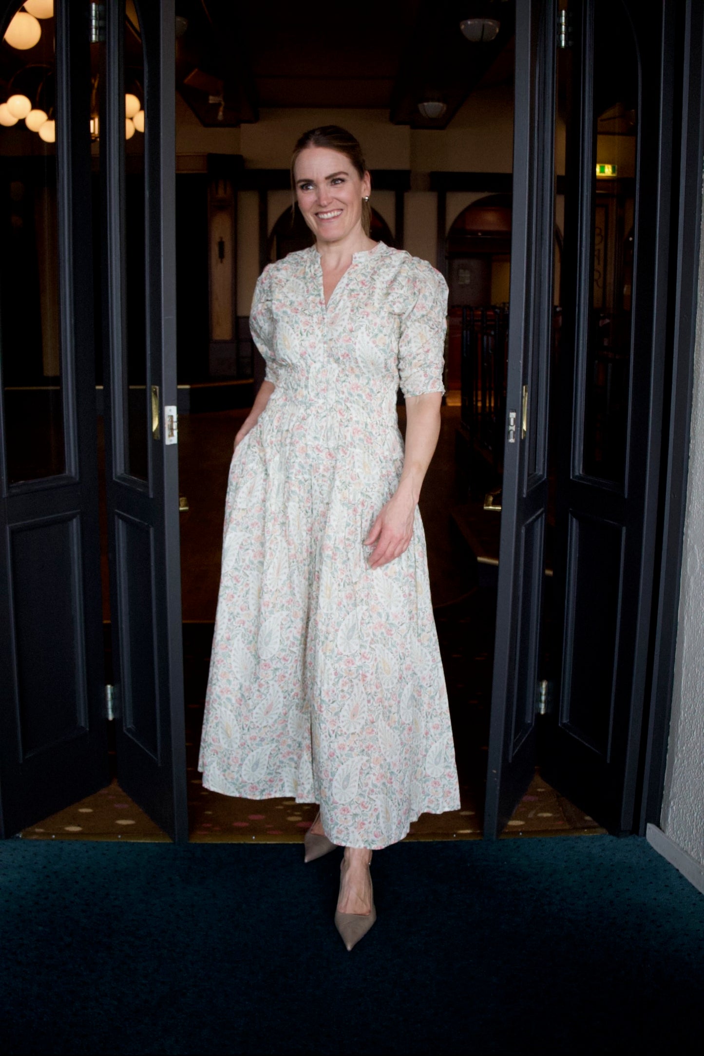 Fabienne Dress Pink Garden