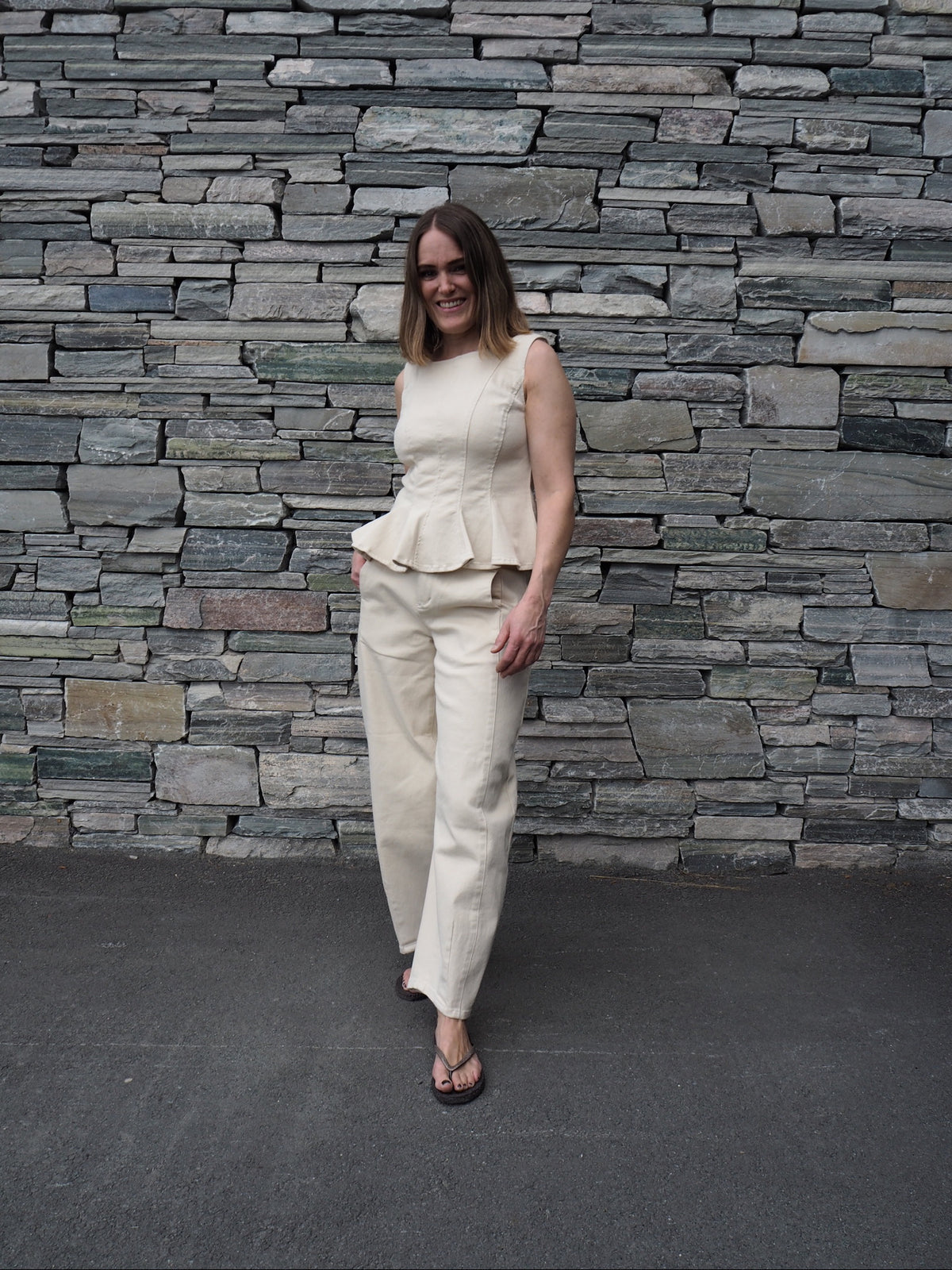 Vichia Hw Barrel Jeans