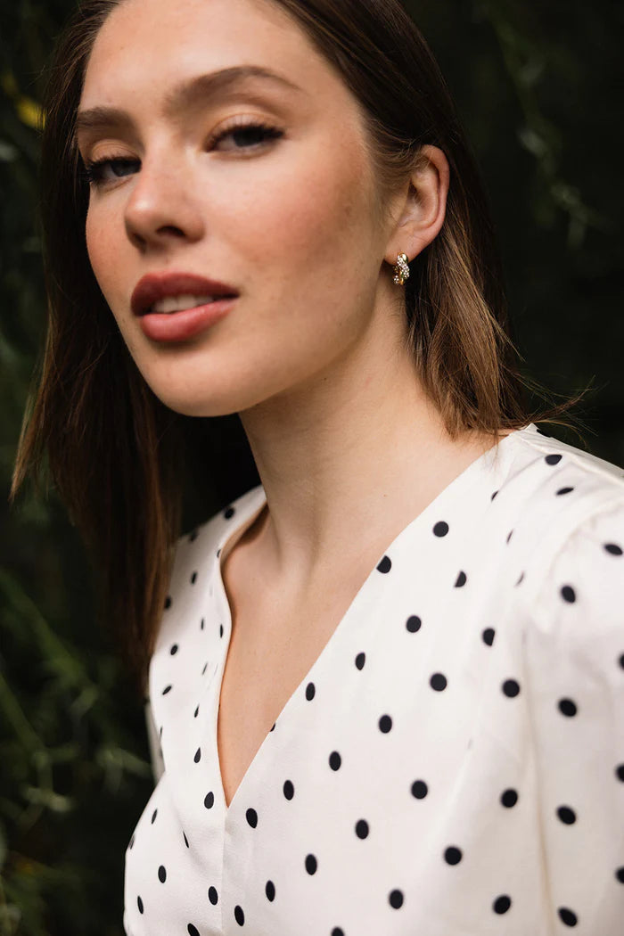 Evelina crystal hoops