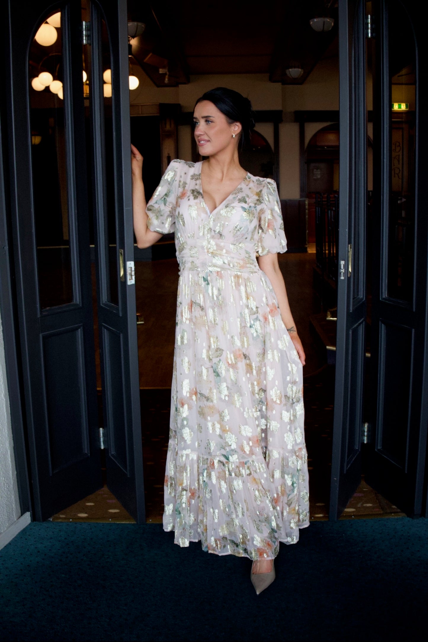 Leonora Dress Shimmering Garden