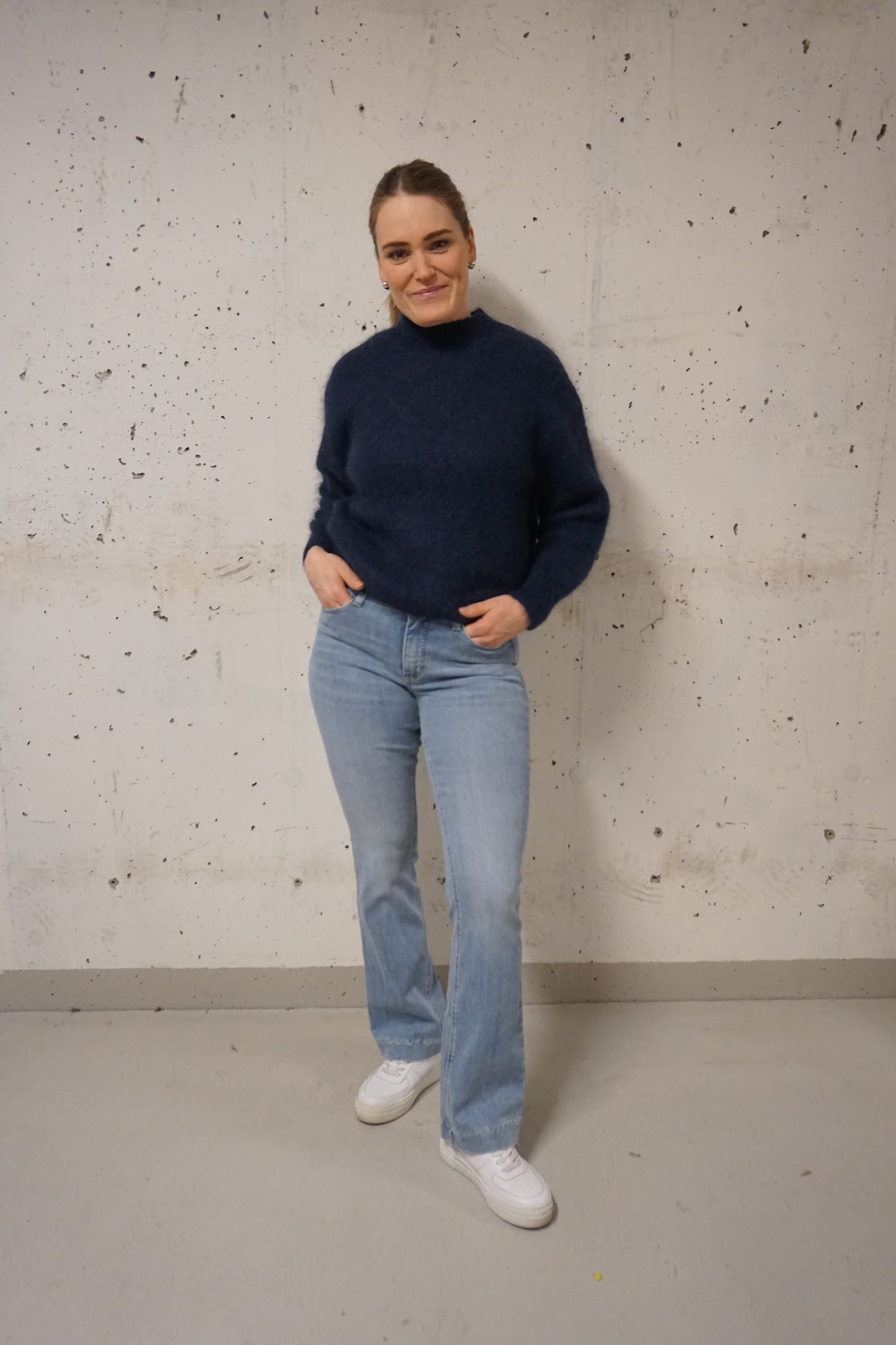 Alpaca genser m/hals