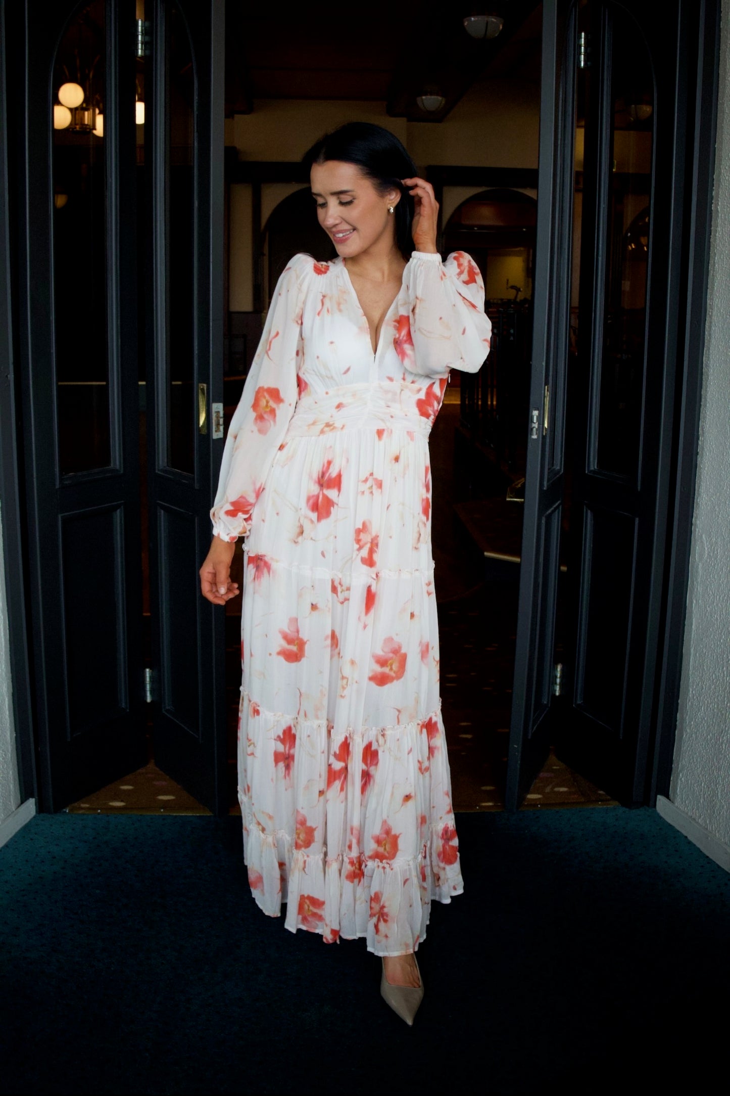 Noor Maxi Dress Rose Bloom