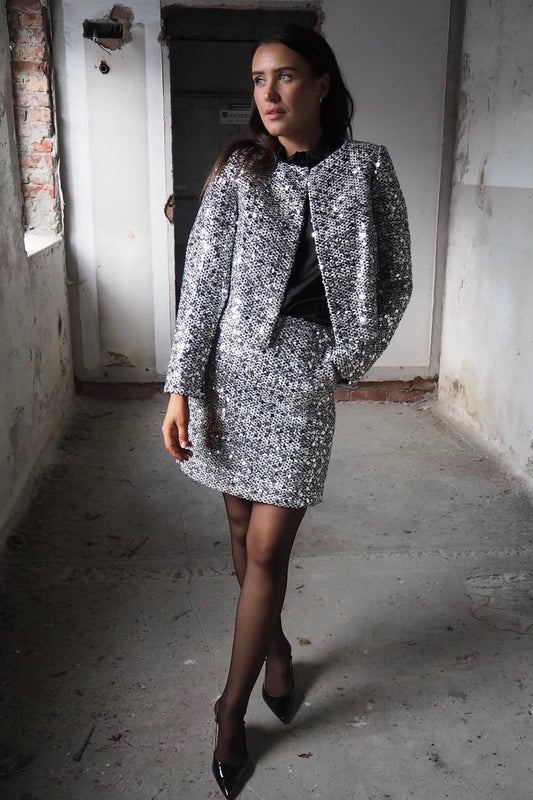 BoucleCC Sequin Cocktail Jacket